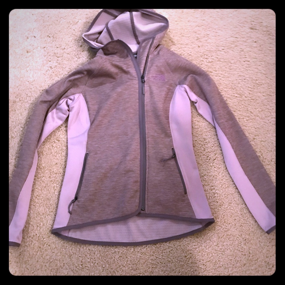North face light hooded jacket size small!